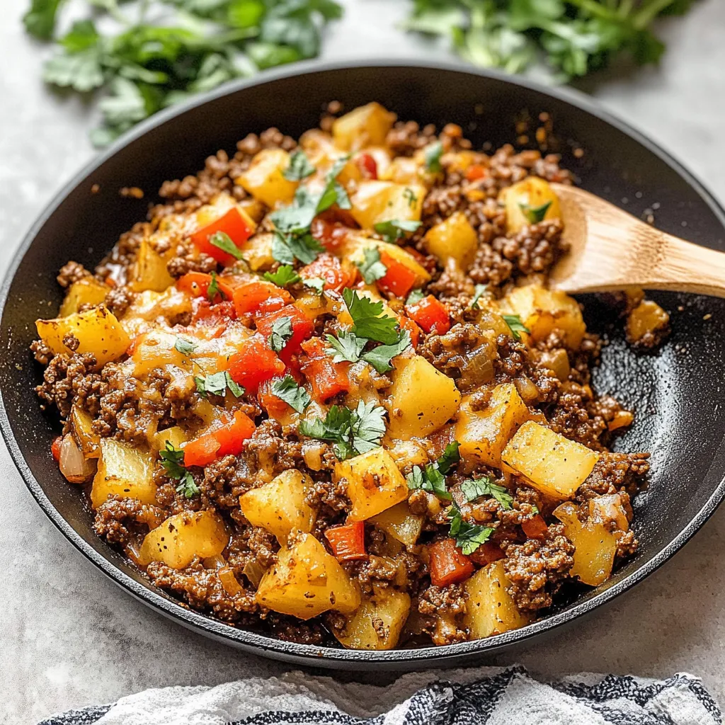 Tips for Mexican Ground Beef and Potato Skillet