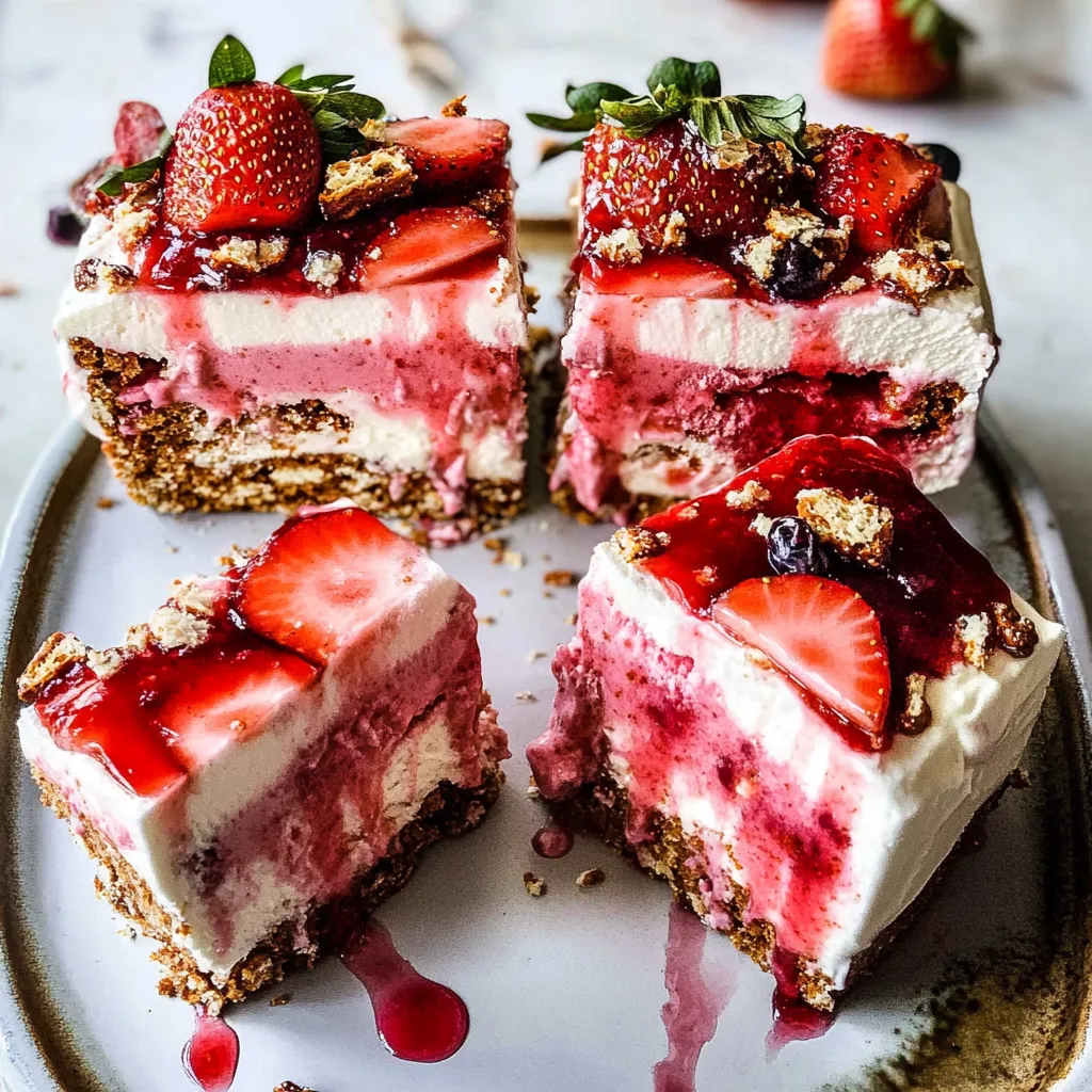 Tips for Strawberry Pretzel Ice Cream Cake.