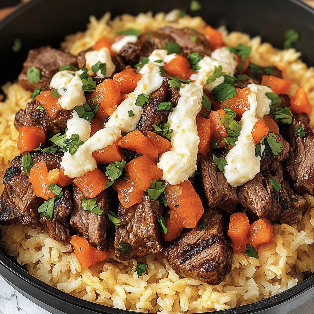 Tips for Steak & Queso Rice