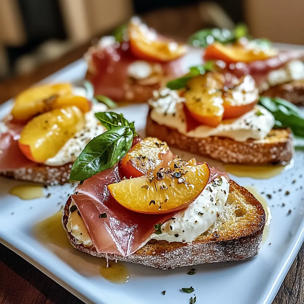 Tips for Cheesy Burrata Crostini with Prosciutto and Peaches