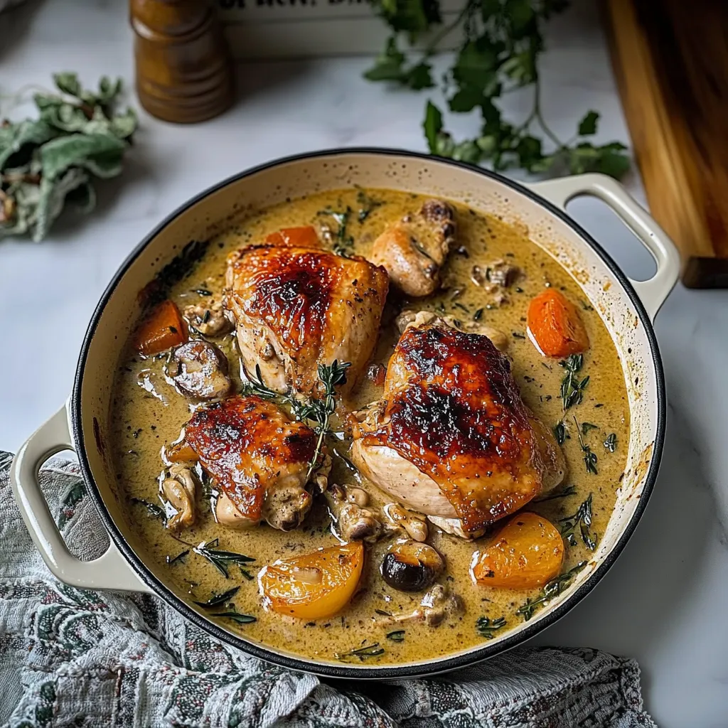 Tips for Herb Roasted Chicken in Creamy White Wine Sauce