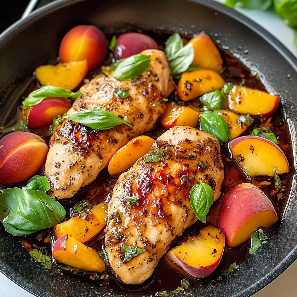 Tips for Peach Basil Balsamic Chicken