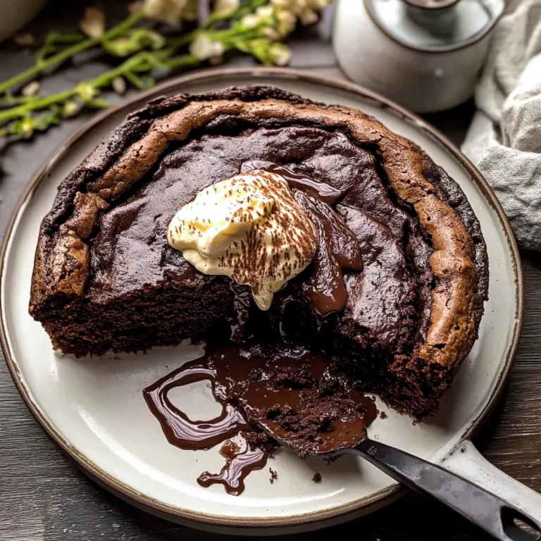 Warm Chocolate Fudge Skillet Cake: A Decadent Delight