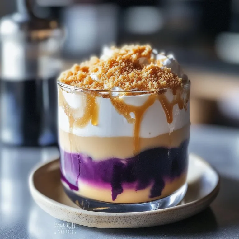 Iced Blueberry Cheesecake Latte Recipe Delight