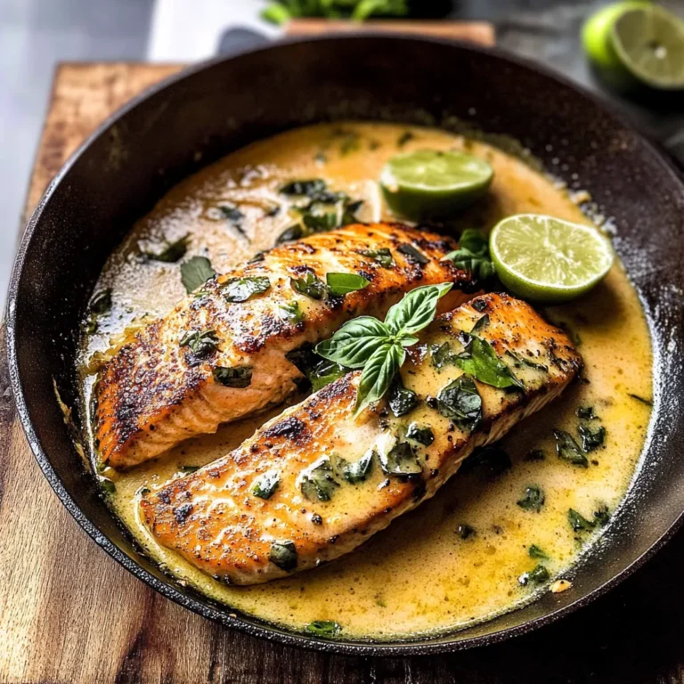 Baked One Pan Garlic Butter Coconut Salmon Recipe