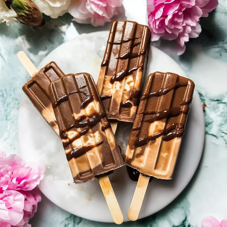 Chocolate Coconut Latte Fudge Popsicles Recipe
