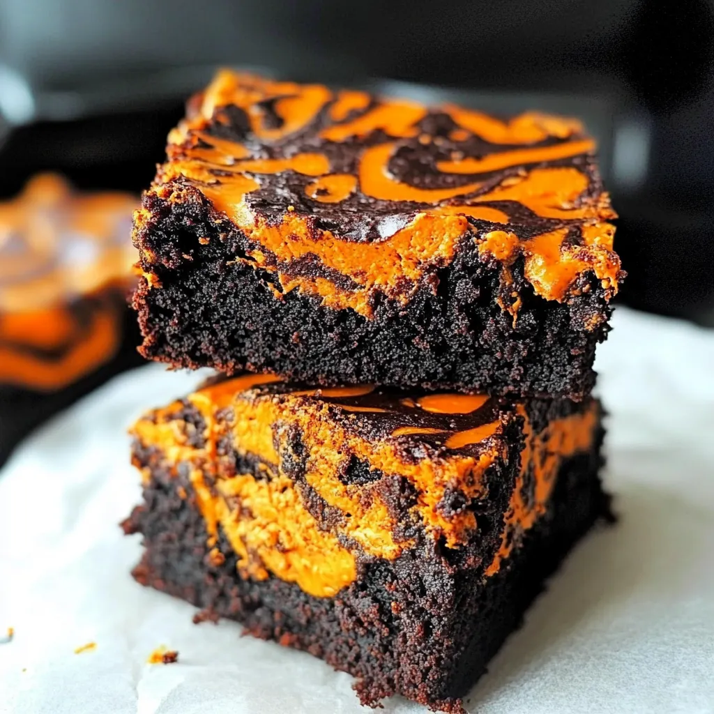 Tips for Halloween Swirl Cream Cheese Brownies