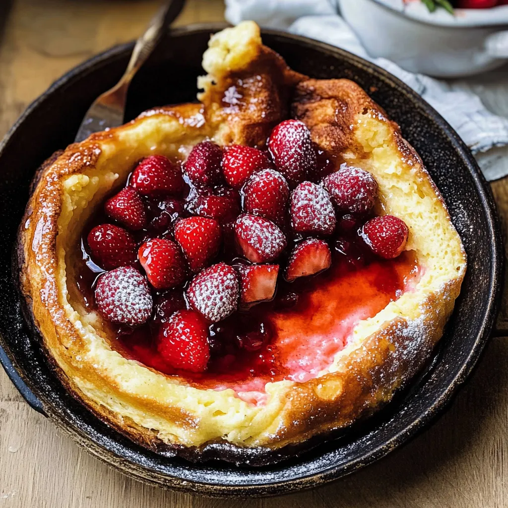Tips for Hot Strawberry Jam Dutch Baby.
