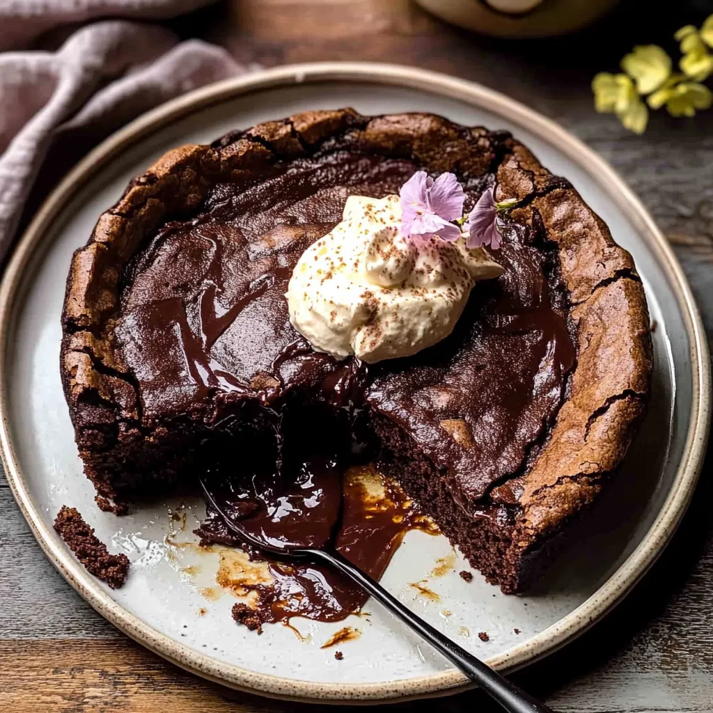 Tips for Warm Chocolate Fudge Skillet Cake.