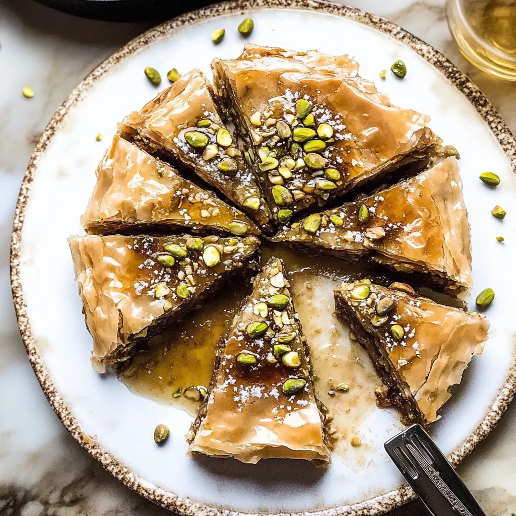 Tips for Easy Pistachio Chocolate Baklava.