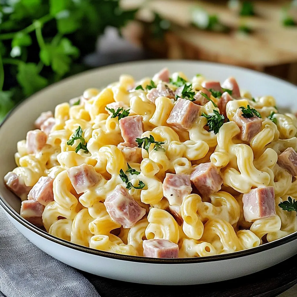 Tips for Macaroni Salad with Ham and Cheese