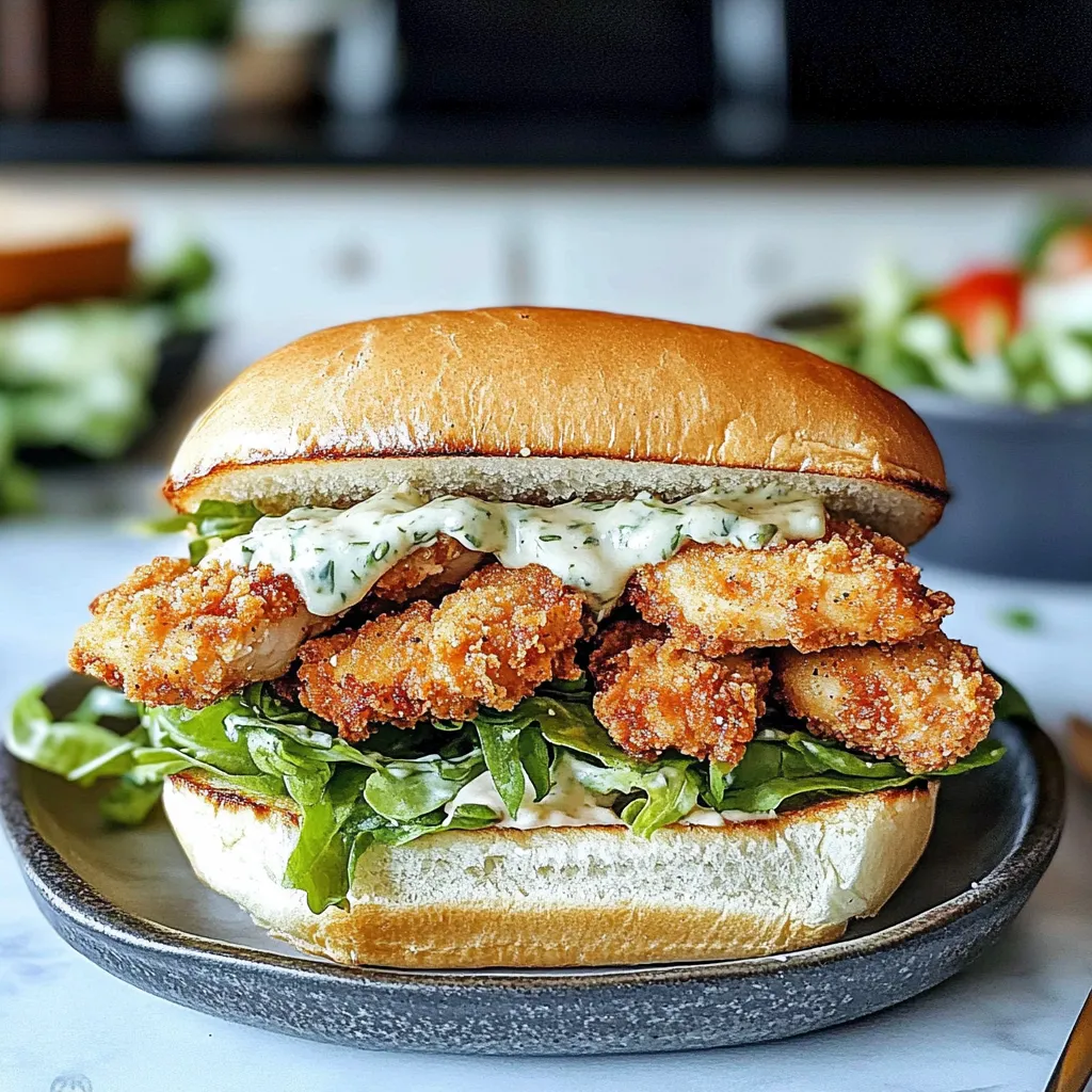 Tips for Crispy Chicken Caesar Sandwich