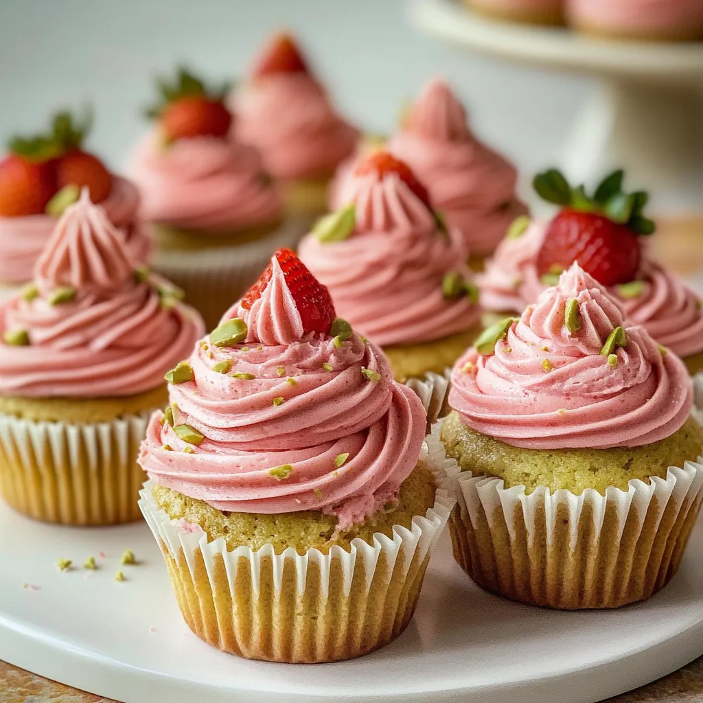 Tips for Pistachio Cupcakes with Strawberry Buttercream