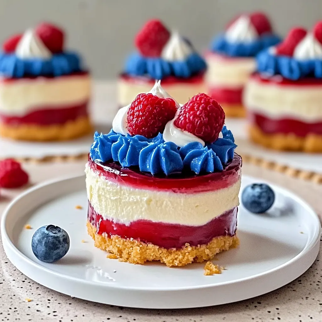 Tips for Red, White & Blue Mini Cheesecakes