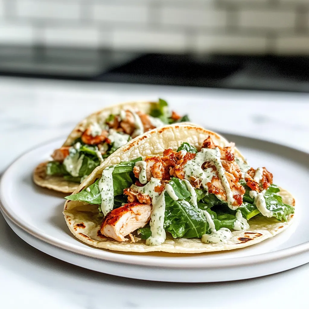 Tips for Smash Chicken Caesar Tacos
