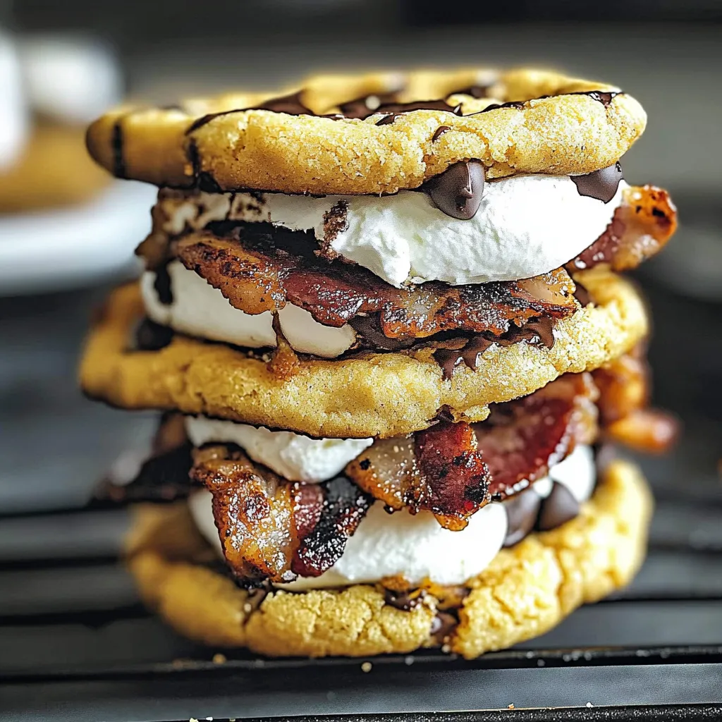Tips for Grilled Chocolate Chip Cookie Bacon S’mores