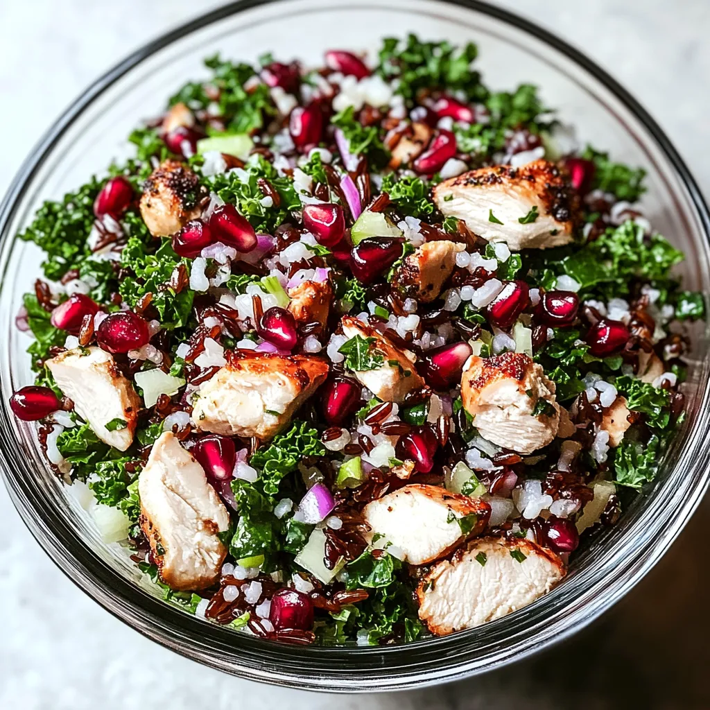 Tips for Pomegranate, Kale, and Wild Rice Salad