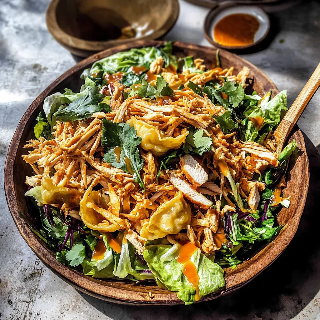 Tips for Crispy Wonton Rotisserie Chicken Salad.