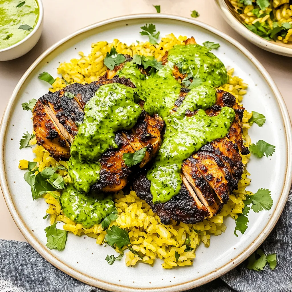 Tips for Peruvian Chicken & Rice with Green Sauce 