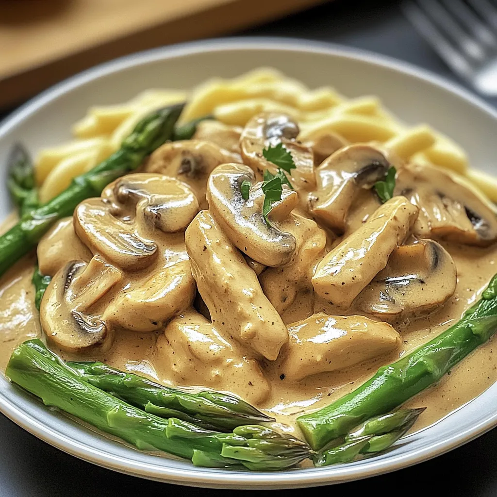 Tips for Creamy Mushroom and Asparagus