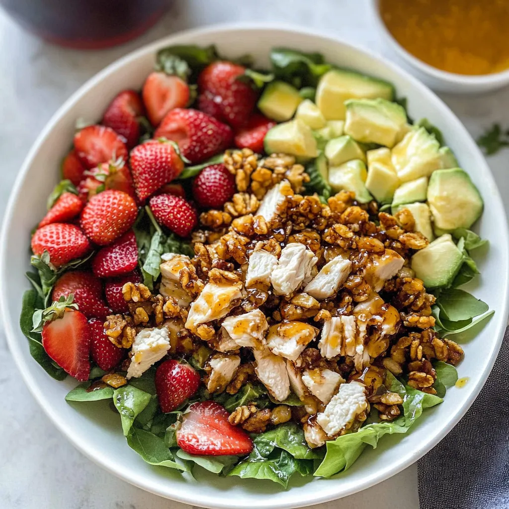 Tips for Strawberry Crunch Salad with Champagne Vinaigrette