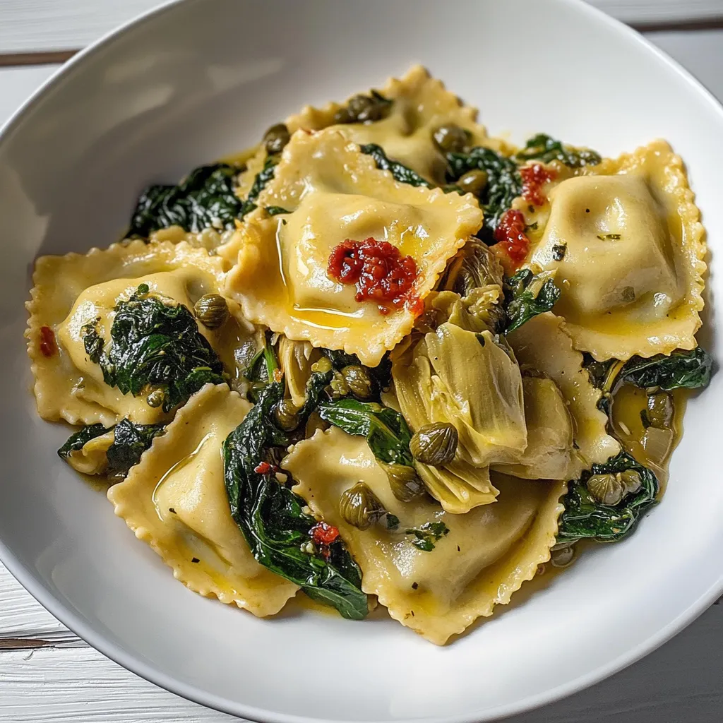 Tips for Ravioli with Artichokes, Capers, and Spinach Recipe