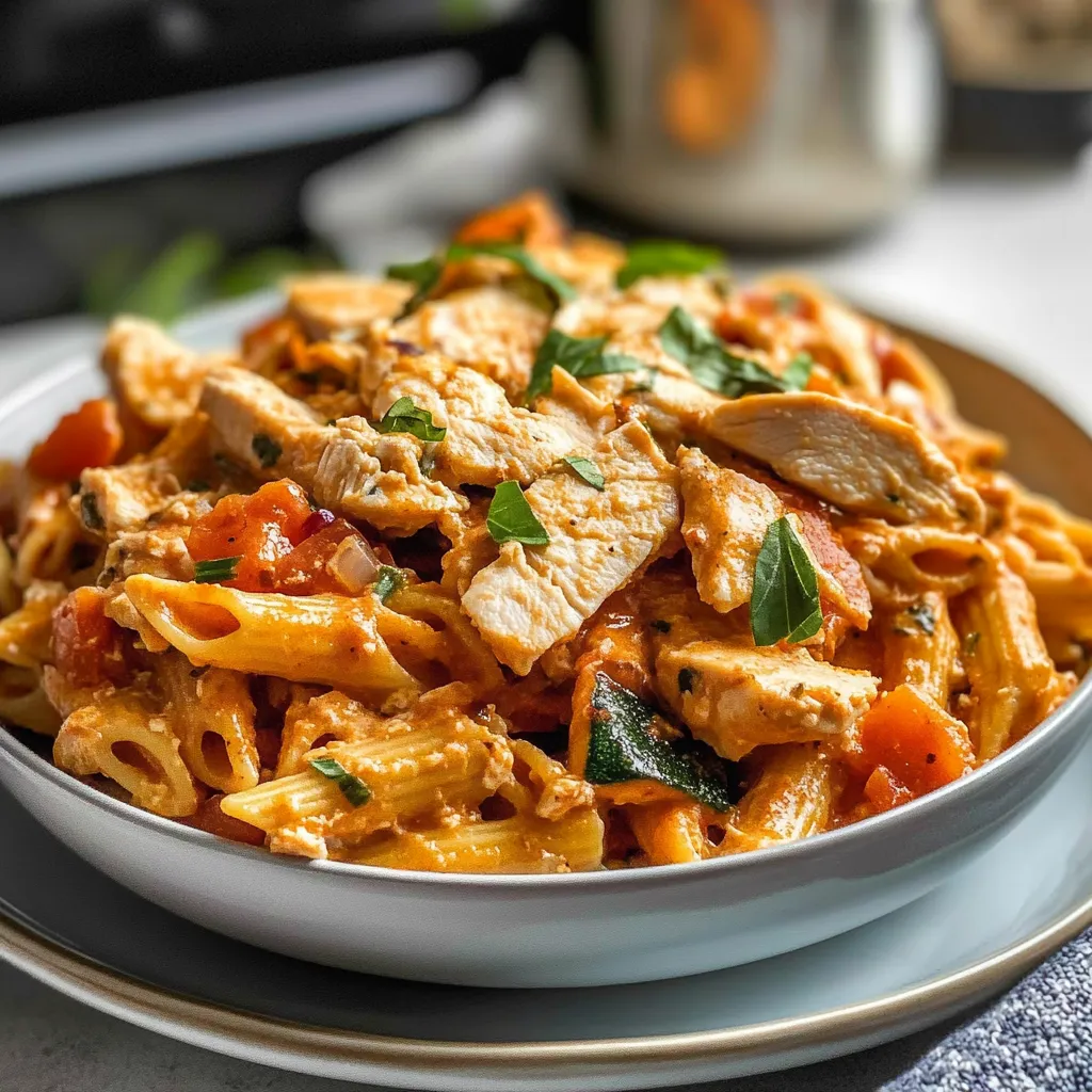 Tips for Creamy, Spicy Chicken Pasta with Summer Vegetables