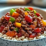 Delicious Beef Pepper Rice Bowl