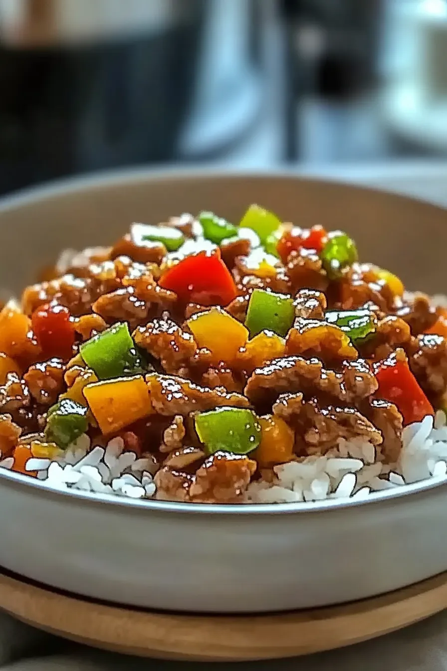 Beef Pepper Rice Bowl - A Delicious Meal