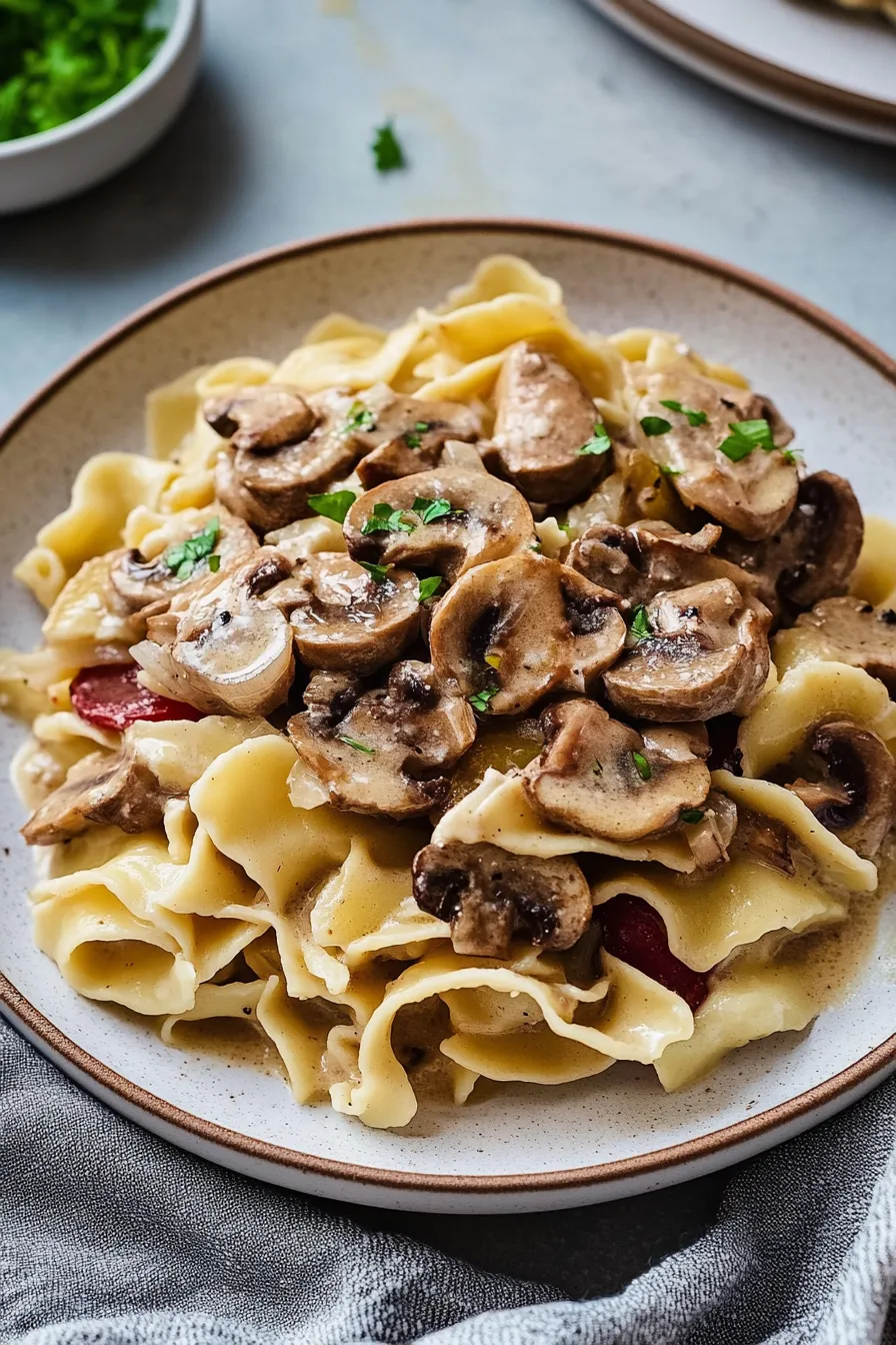 Delicious Beef Stroganoff in a Creamy Sauce