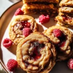 Brown Butter Raspberry White Chocolate Cookies Freshly Baked