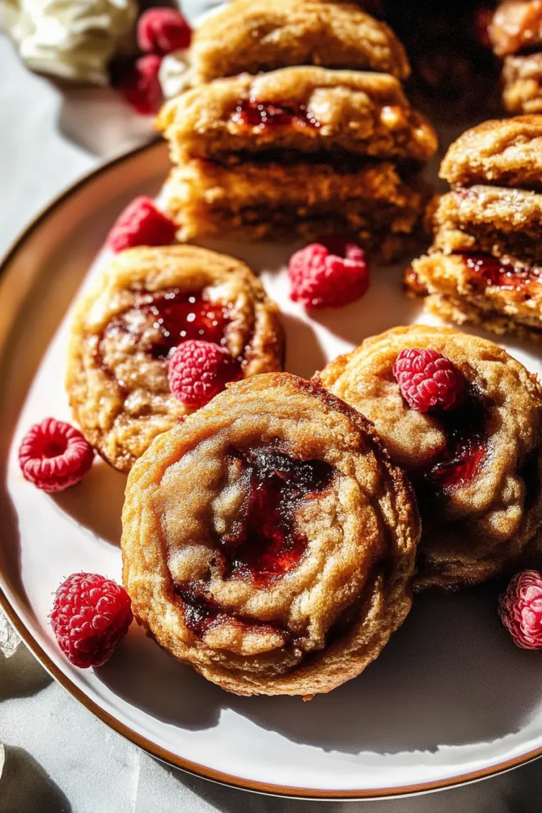 Brown Butter Raspberry White Chocolate Cookies Freshly Baked