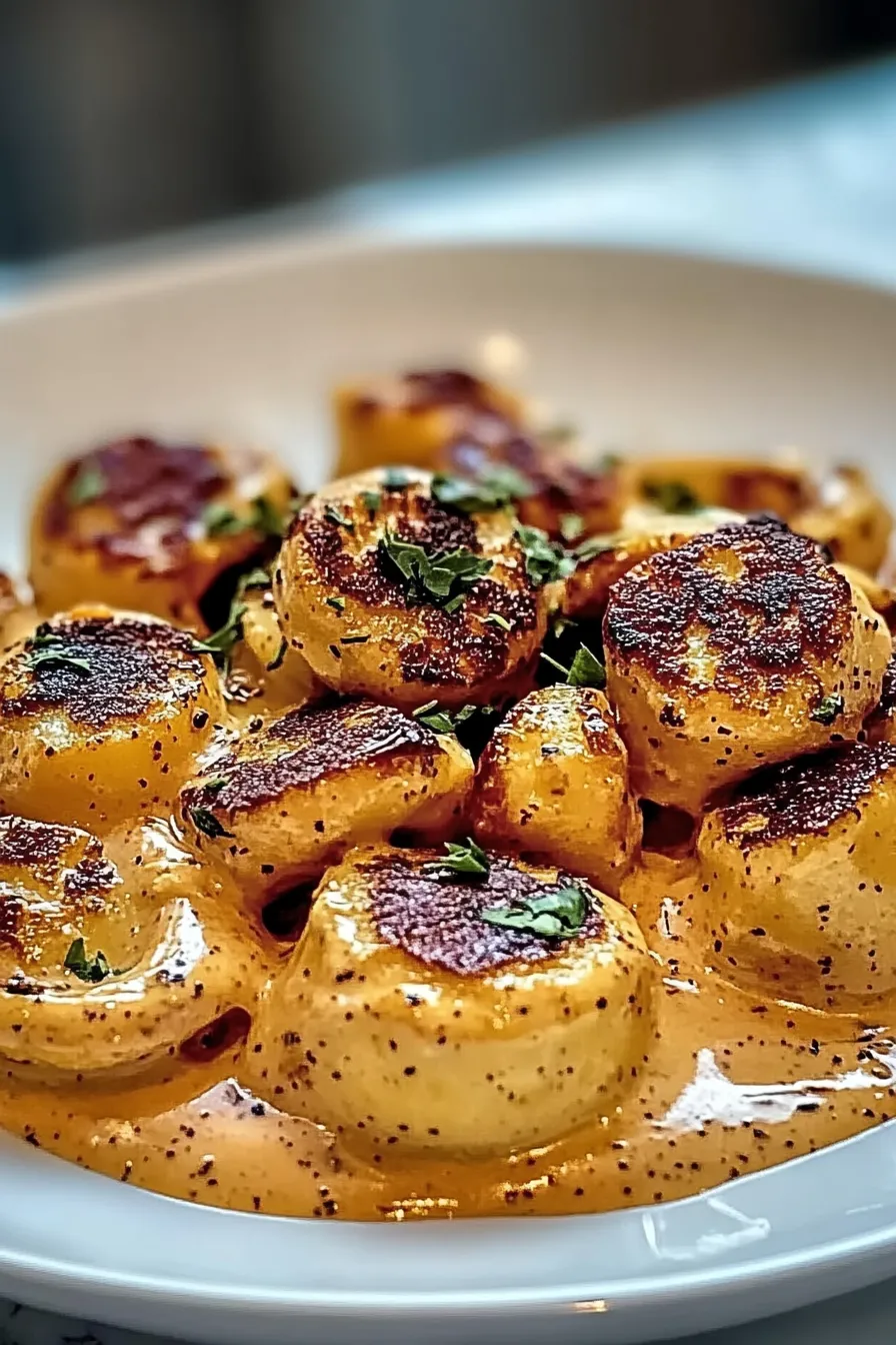 Cajun Chicken Tortellini with Garlic Sauce