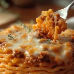 Delicious Cheesy Hamburger Casserole Tast