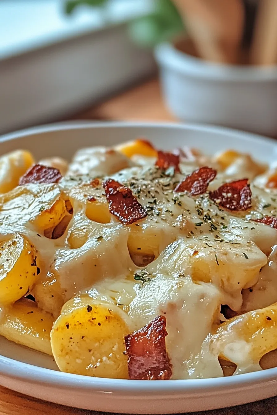 Cheesy Ranch Potatoes and Smoked Sausage