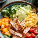 Delicious Chicken Fajita Salad with Honey Chipotle Dressing