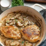 Chicken Marsala Plate with Fresh Herbs