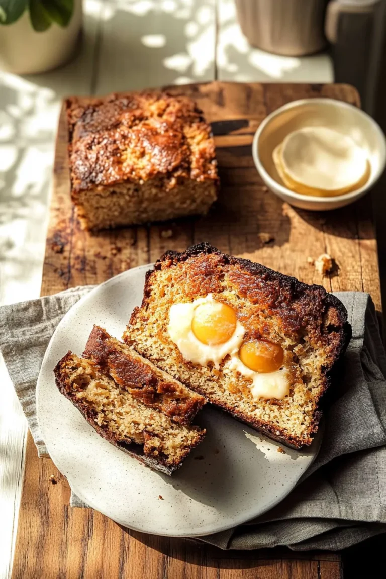 Cinnamon Crunch Peach Muffin Bread Fresh from the Oven