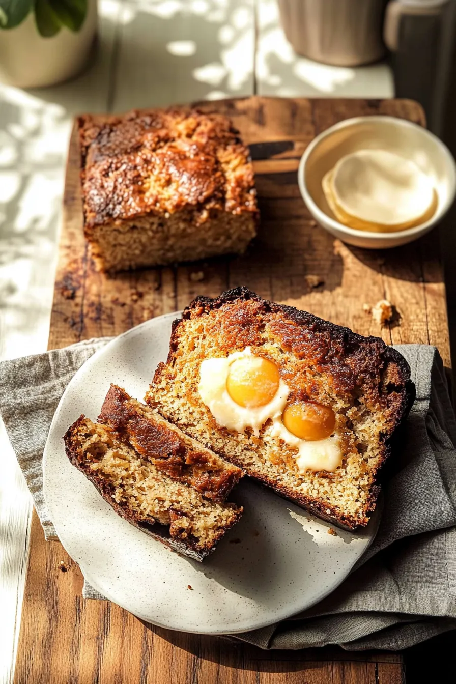 Cinnamon Crunch Peach Muffin Bread Fresh from the Oven