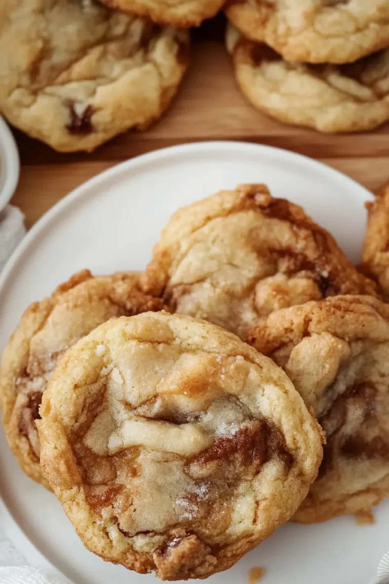 Cinnamon Roll Sugar Cookies Fresh Out of the Oven