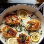 Creamy Lemon Chicken Piccata Dish