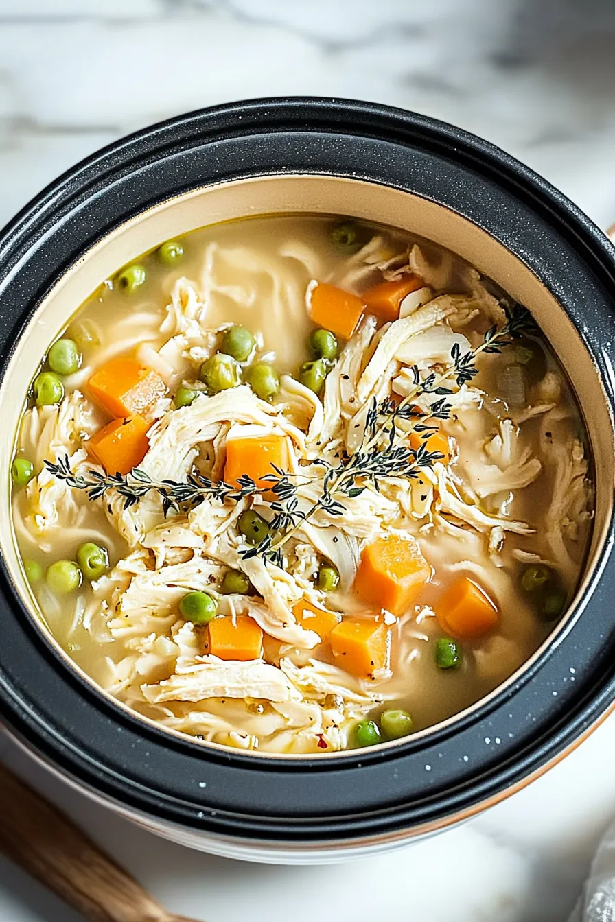  Crockpot Chicken Noodle Soup