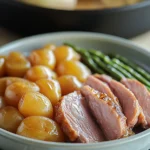 Crockpot Ham, Green Beans, and Potatoes Delicious Plate