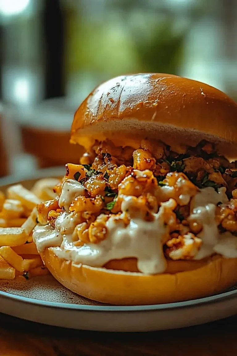 Delicious Cajun Chicken Sloppy Joes on a Plate