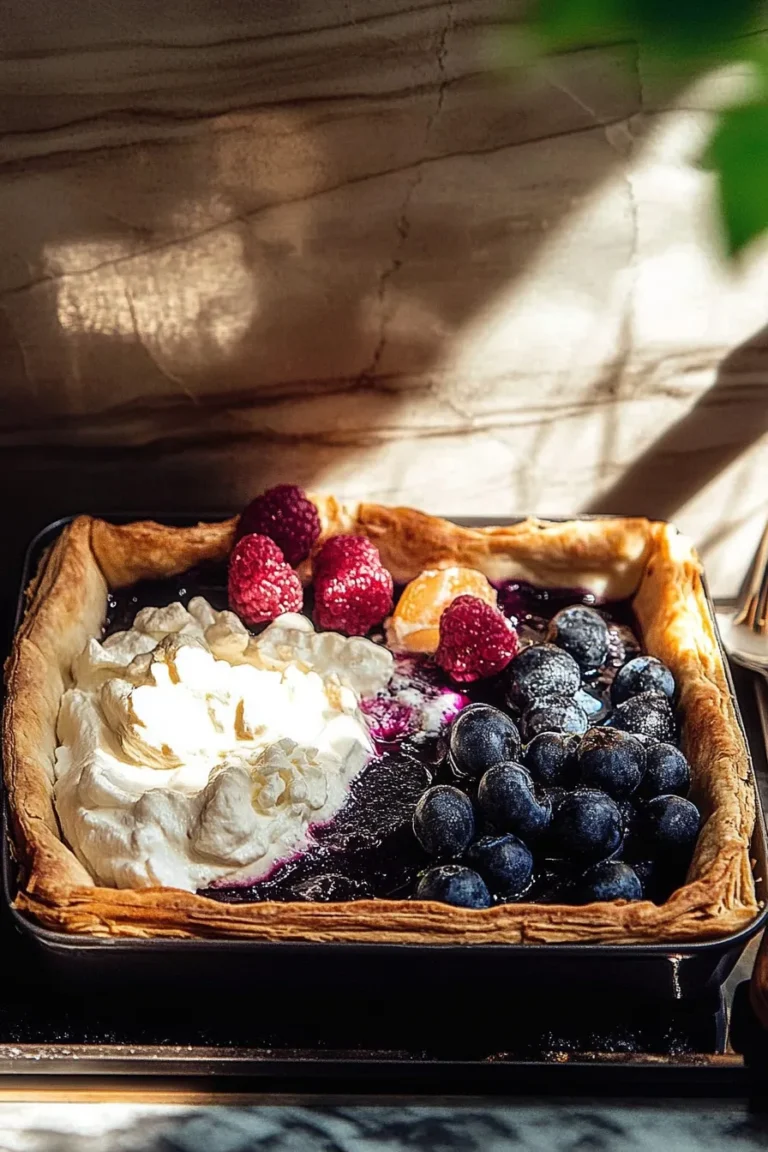 Delicious Easy Blueberry Cherry Galette