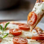 Easy Chicken Crust Pizza Fresh Out of the Oven