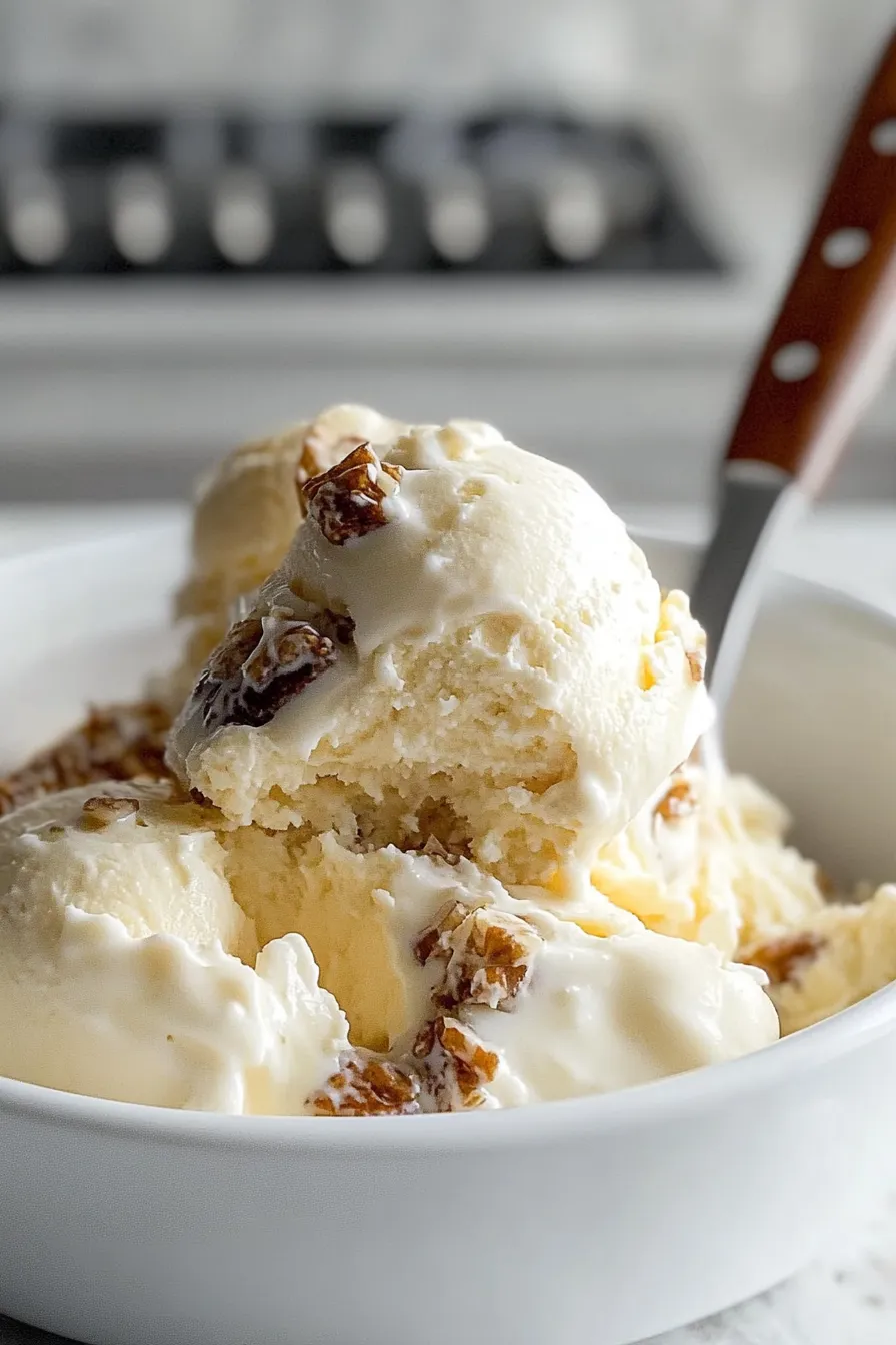 Easy Homemade Butter Pecan Ice Cream Recipe