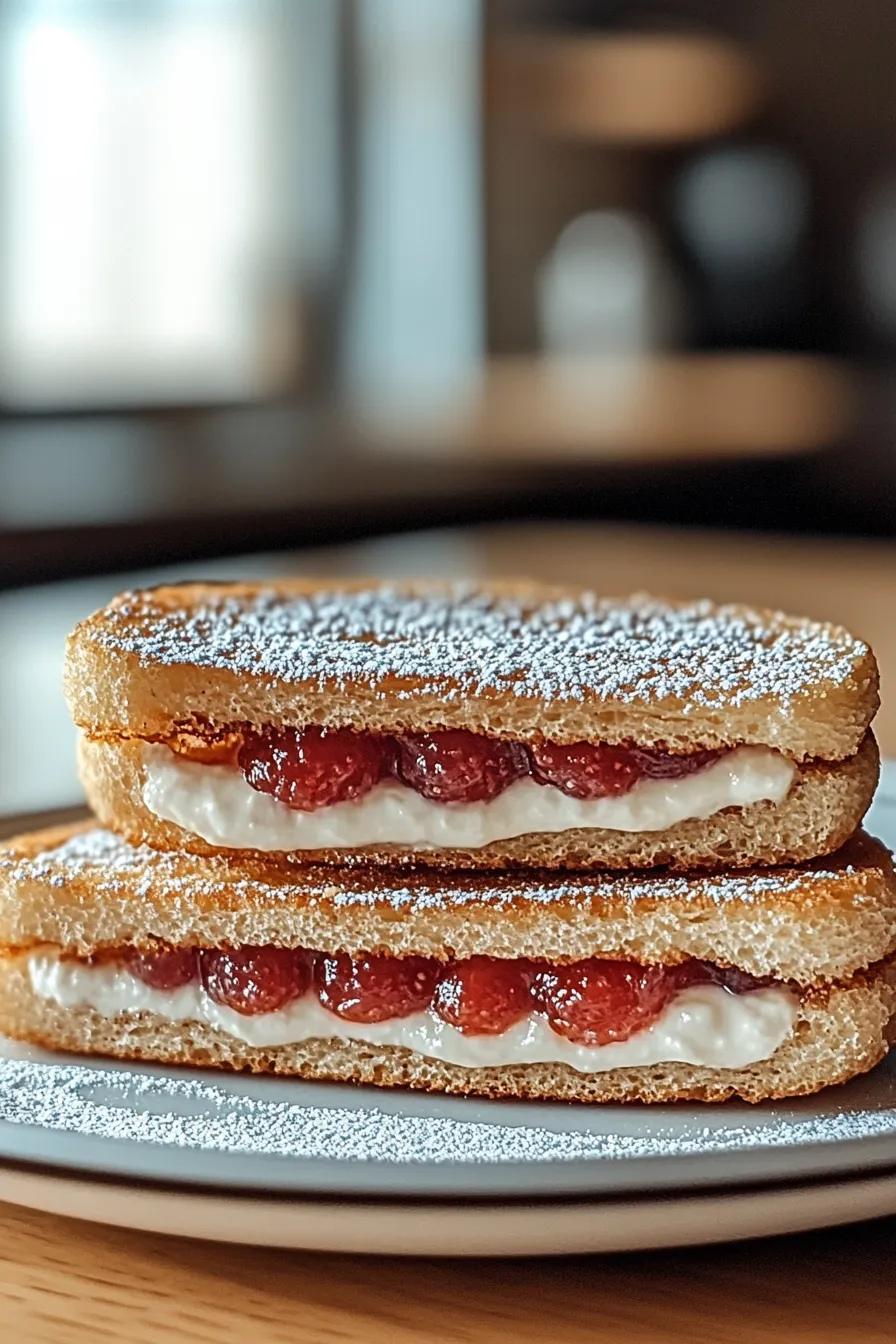 Fried Strawberry Cheesecake Sandwiches