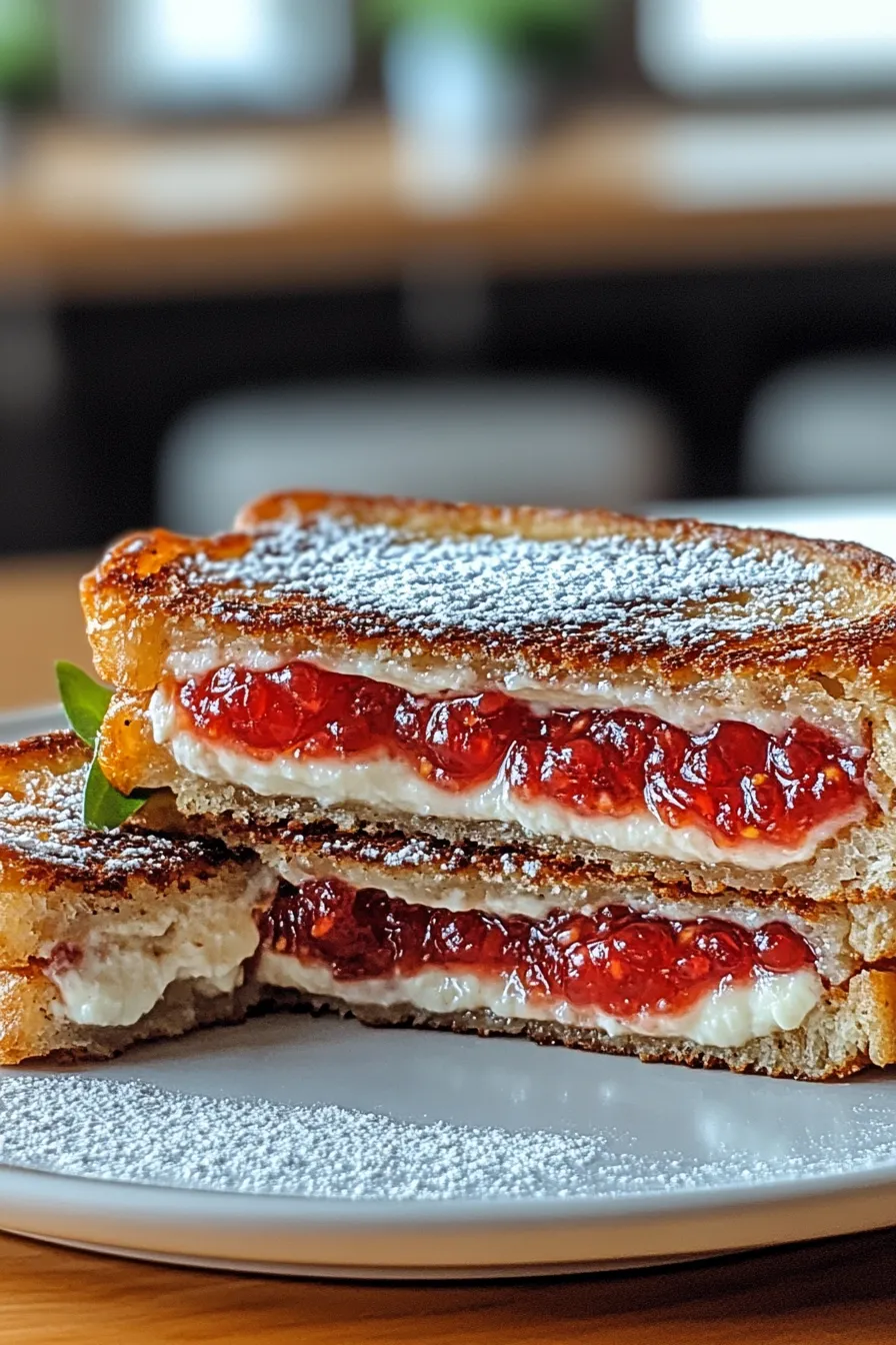 Fried Strawberry Cheesecake Sandwiches