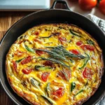 Quick Cheesy Vegetable Frittata